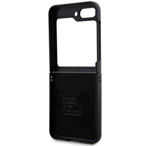 Etui BMW Leather Carbon do Samsung Galaxy Z Flip 5 - czarne Etui BMW Leather Carbon do Samsung Galaxy Z Flip 5 - czarne