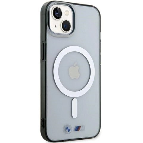 Etui BMW Silver Ring MagSafe do iPhone 15 - przezroczyste Etui BMW Silver Ring MagSafe do iPhone 15 - przezroczyste