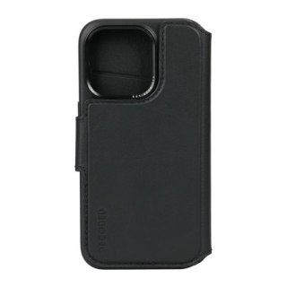 Etui Decoded Detachable Wallet Case skórzane z MagSafe do iPhone 15 Plus - czarne