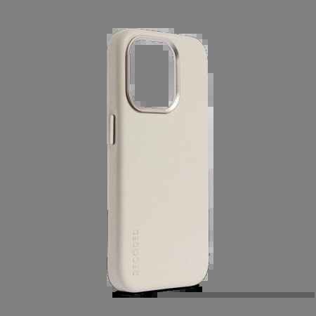 Etui Decoded Leather Case skórzane z MagSafe do iPhone 15 Pro - beżowe