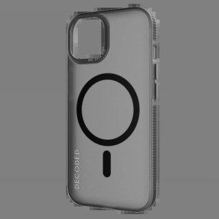 Etui Decoded Transparent Grip Case z MagSafe do iPhone 15 Plus - szaro-czarne