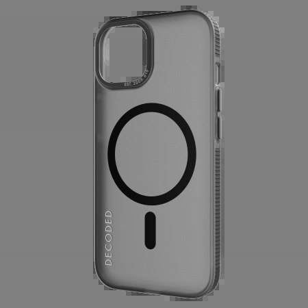 Etui Decoded Transparent Grip Case z MagSafe do iPhone 15 Plus - szaro-czarne Etui Decoded Transparent Grip Case z MagSafe do iPhone 15 Plus - szaro-czarne