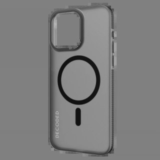 Etui Decoded Transparent Grip Case z MagSafe do iPhone 15 Pro Max - szaro-czarne