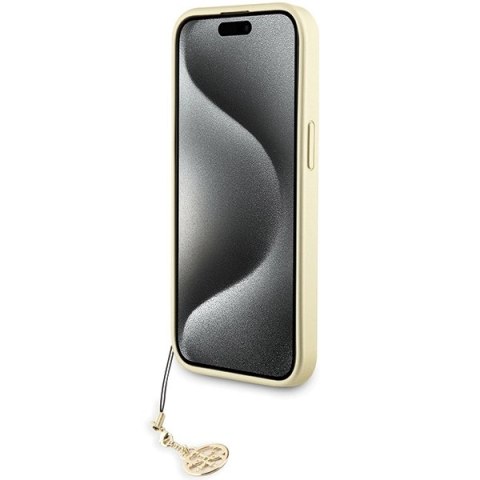 Etui Guess 4G Charms Collection do iPhone 15 - szare