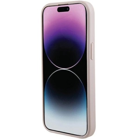 Etui Guess Saffiano MagSafe do iPhone 15 Plus - różowe