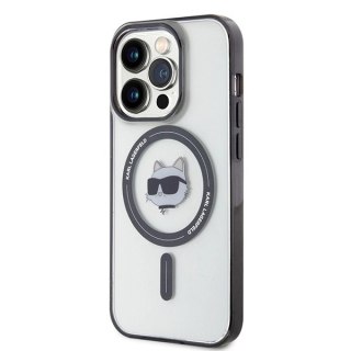Etui Karl Lagerfeld IML Choupette's Head MagSafe do iPhone 15 Pro Max - przezroczyste