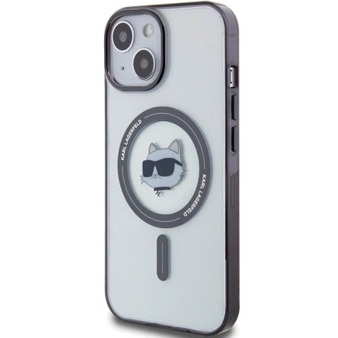 Etui Karl Lagerfeld IML Choupette's Head MagSafe do iPhone 15 - przezroczyste Etui Karl Lagerfeld IML Choupette's Head MagSafe do iPhone 15 - przezroczyste