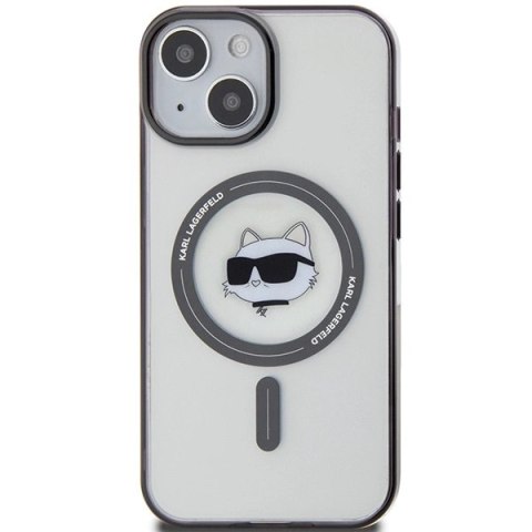 Etui Karl Lagerfeld IML Choupette's Head MagSafe do iPhone 15 - przezroczyste Etui Karl Lagerfeld IML Choupette's Head MagSafe do iPhone 15 - przezroczyste