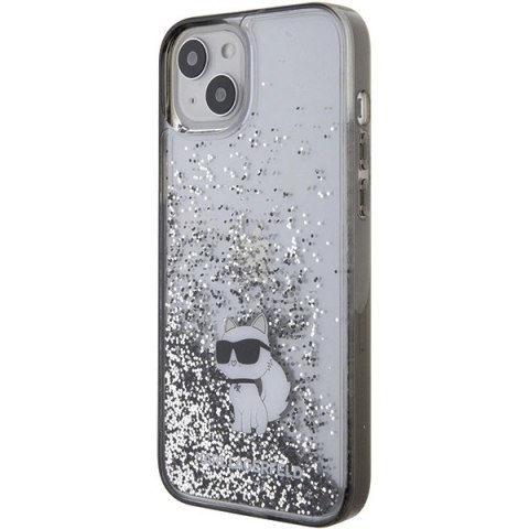 Etui Karl Lagerfeld Liquid Glitter Choupette do iPhone 15 Plus - przezroczyste Etui Karl Lagerfeld Liquid Glitter Choupette do iPhone 15 Plus - przezroczyste