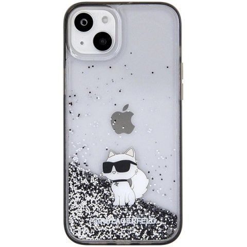 Etui Karl Lagerfeld Liquid Glitter Choupette do iPhone 15 Plus - przezroczyste Etui Karl Lagerfeld Liquid Glitter Choupette do iPhone 15 Plus - przezroczyste