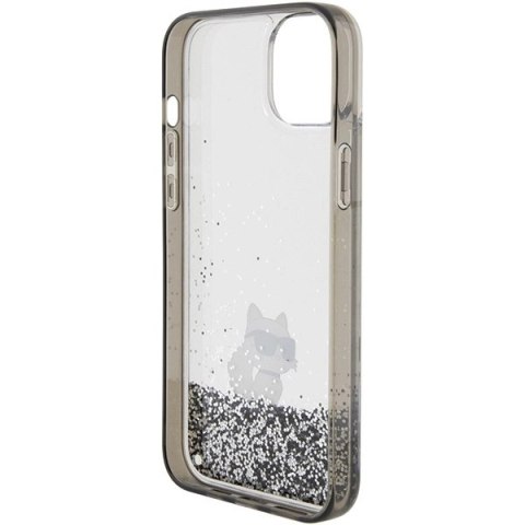 Etui Karl Lagerfeld Liquid Glitter Choupette do iPhone 15 Plus - przezroczyste Etui Karl Lagerfeld Liquid Glitter Choupette do iPhone 15 Plus - przezroczyste