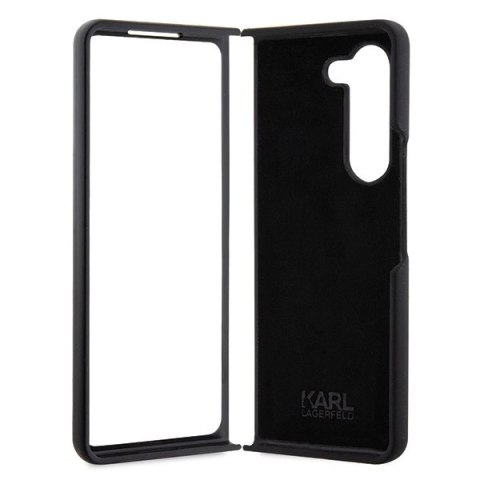 Etui Karl Lagerfeld Silicone Ikonik do Samsung Galaxy Z Fold 5 - czarne Etui Karl Lagerfeld Silicone Ikonik do Samsung Galaxy Z Fold 5 - czarne