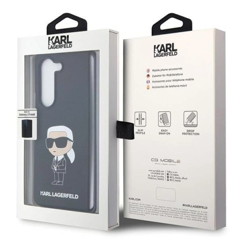 Etui Karl Lagerfeld Silicone Ikonik do Samsung Galaxy Z Fold 5 - czarne Etui Karl Lagerfeld Silicone Ikonik do Samsung Galaxy Z Fold 5 - czarne