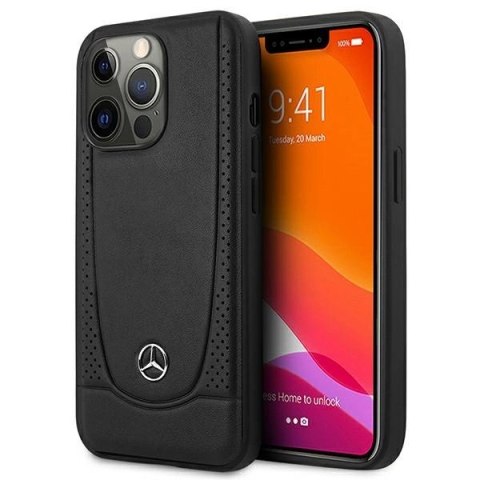 Etui Mercedes Leather Urban do iPhone 15 Pro Max - czarne Etui Mercedes Leather Urban do iPhone 15 Pro Max - czarne