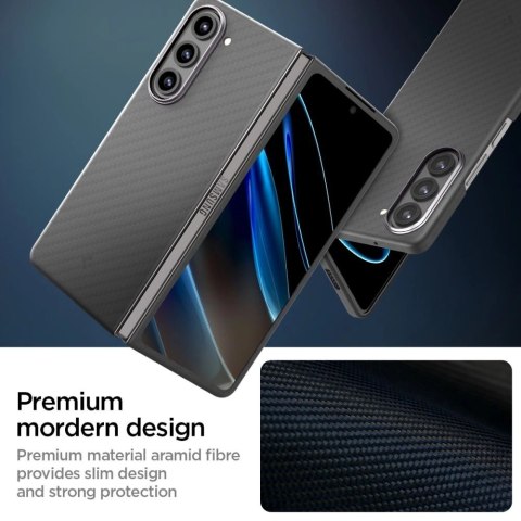 Etui Spigen Airskin Pro na Samsung Galaxy Z Fold 5 - czarne Etui Spigen Airskin Pro na Samsung Galaxy Z Fold 5 - czarne