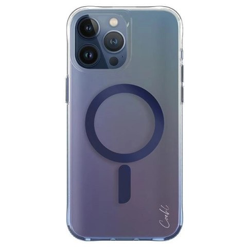 Etui UNIQ Coehl Dazze Magnetic Charging do iPhone 15 Pro Max - niebieskie Etui UNIQ Coehl Dazze Magnetic Charging do iPhone 15 Pro Max - niebieskie