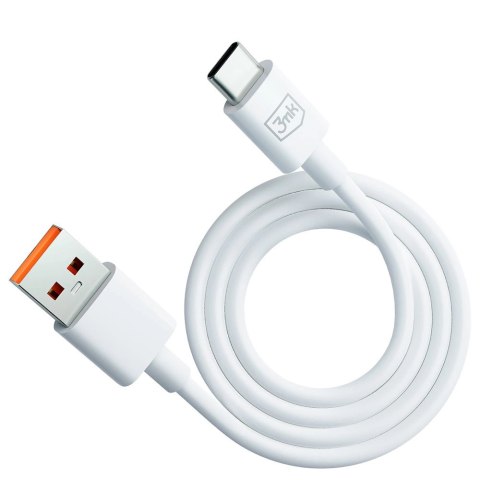 Kabel 3mk Hyper Cable USB-A / USB-C 1.2m 5A - biały