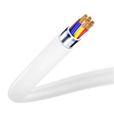 Kabel 3mk Hyper Cable USB-A / USB-C 1.2m 5A - biały