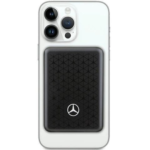Powerbank Mercedes Stars Pattern MagSafe 5W 3000mAh - czarny Powerbank Mercedes Stars Pattern MagSafe 5W 3000mAh - czarny