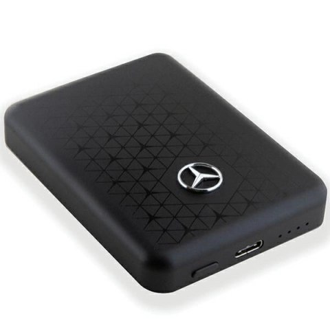 Powerbank Mercedes Stars Pattern MagSafe 5W 3000mAh - czarny Powerbank Mercedes Stars Pattern MagSafe 5W 3000mAh - czarny