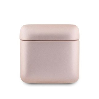 Słuchawki Bluetooth Guess Printed Logo TWS + stacja dokująca - różowo-złote