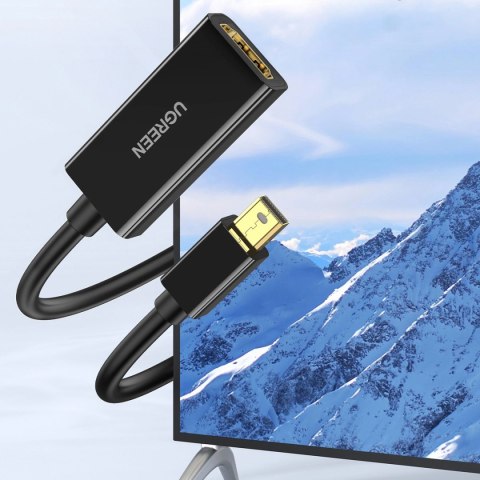 Adapter Ugreen MD112 40360 mini DisplayPort (męski) / HDMI (żeński) 4K 2K 30Hz - czarny Adapter Ugreen MD112 40360 mini DisplayPort (męski) / HDMI (żeński) 4K 2K 30Hz - czarny