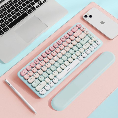Bezprzewodowa klawiatura mechaniczna Ugreen KU101 Bluetooth / USB-C z podświetleniem - różowa Bezprzewodowa klawiatura mechaniczna Ugreen KU101 Bluetooth / USB-C z podświetleniem - różowa