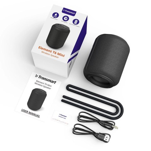 Bezprzewodowy głośnik Tronsmart T6 Mini Bluetooth 5.3 15W - czarny Bezprzewodowy głośnik Tronsmart T6 Mini Bluetooth 5.3 15W - czarny
