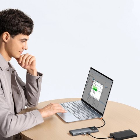 HUB 10w1 Baseus Metal Gleam II USB-C - HDMI 4K 120Hz / HDMI 4K 60Hz / USB-A 3.2 / 2x USB-A / USB-C 3.2 / RJ45 / czytnik SD, TF / HUB 10w1 Baseus Metal Gleam II USB-C - HDMI 4K 120Hz / HDMI 4K 60Hz / USB-A 3.2 / 2x USB-A / USB-C 3.2 / RJ45 / czytnik SD, TF /