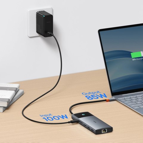 HUB 10w1 Baseus Metal Gleam II USB-C - HDMI 4K 120Hz / HDMI 4K 60Hz / USB-A 3.2 / 2x USB-A / USB-C 3.2 / RJ45 / czytnik SD, TF / HUB 10w1 Baseus Metal Gleam II USB-C - HDMI 4K 120Hz / HDMI 4K 60Hz / USB-A 3.2 / 2x USB-A / USB-C 3.2 / RJ45 / czytnik SD, TF /