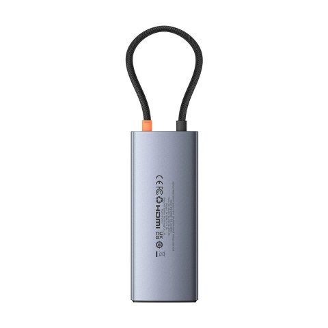 HUB USB 6w1 Baseus Metal Gleam Series II USB-A/USB-C/USB-C PD/HDMI/RJ45 - czarny HUB USB 6w1 Baseus Metal Gleam Series II USB-A/USB-C/USB-C PD/HDMI/RJ45 - czarny