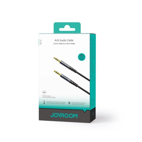 Joyroom kabel audio stereo AUX 3.5 mm mini jack 1.2m czarny (SY-A08) Joyroom kabel audio stereo AUX 3.5 mm mini jack 1.2m czarny (SY-A08)