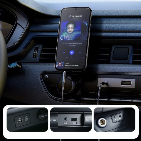 Joyroom kabel audio stereo AUX 3.5 mm mini jack 1.2m czarny (SY-A08) Joyroom kabel audio stereo AUX 3.5 mm mini jack 1.2m czarny (SY-A08)