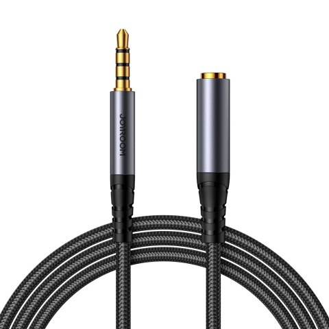 Joyroom kabel audio stereo AUX 3,5 mm mini jack(męski) - mini jack(żeński) 1.2 m czarny (SY-A09) Joyroom kabel audio stereo AUX 3,5 mm mini jack(męski) - mini jack(żeński) 1.2 m czarny (SY-A09)