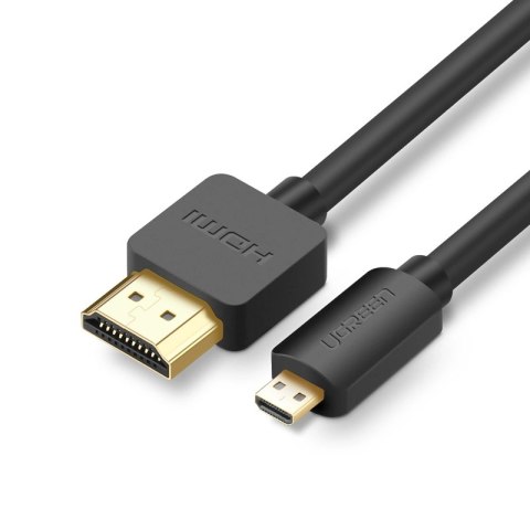 Kabel Ugreen HD127 micro HDMI - HDMI 2.0 4K 60Hz 2 m - czarny Kabel Ugreen HD127 micro HDMI - HDMI 2.0 4K 60Hz 2 m - czarny