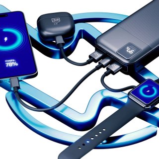 Powerbank 3mk PowerHouse 20000 mAh 2x USB-A 1x USB-C - czarny