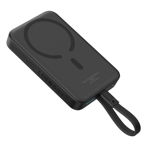 Powerbank Baseus Magnetic Mini MagSafe 10000mAh 30W z wbudowanym kablem USB-C - czarny + kabel Baseus Simple Series USB-C - USB- Powerbank Baseus Magnetic Mini MagSafe 10000mAh 30W z wbudowanym kablem USB-C - czarny + kabel Baseus Simple Series USB-C - USB-