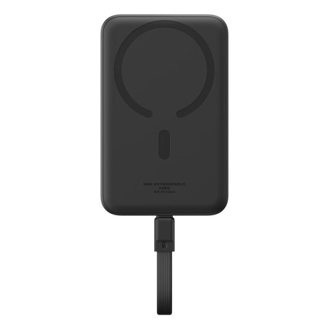 Powerbank Baseus Magnetic Mini MagSafe 10000mAh 30W z wbudowanym kablem USB-C - czarny + kabel Baseus Simple Series USB-C - USB- Powerbank Baseus Magnetic Mini MagSafe 10000mAh 30W z wbudowanym kablem USB-C - czarny + kabel Baseus Simple Series USB-C - USB-