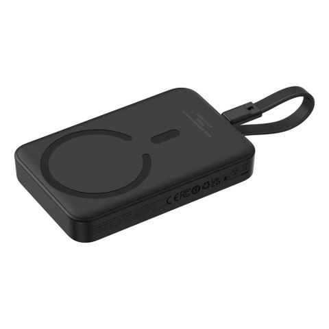 Powerbank Baseus Magnetic Mini MagSafe 10000mAh 30W z wbudowanym kablem USB-C - czarny + kabel Baseus Simple Series USB-C - USB- Powerbank Baseus Magnetic Mini MagSafe 10000mAh 30W z wbudowanym kablem USB-C - czarny + kabel Baseus Simple Series USB-C - USB-