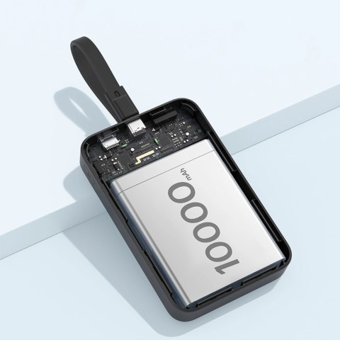 Powerbank Baseus Magnetic Mini MagSafe 10000mAh 30W z wbudowanym kablem USB-C - czarny + kabel Baseus Simple Series USB-C - USB- Powerbank Baseus Magnetic Mini MagSafe 10000mAh 30W z wbudowanym kablem USB-C - czarny + kabel Baseus Simple Series USB-C - USB-
