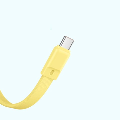 Powerbank Baseus Magnetic Mini MagSafe 10000mAh 30W z wbudowanym kablem USB-C - żółty + kabel Baseus Simple Series USB-C - USB-C Powerbank Baseus Magnetic Mini MagSafe 10000mAh 30W z wbudowanym kablem USB-C - żółty + kabel Baseus Simple Series USB-C - USB-C