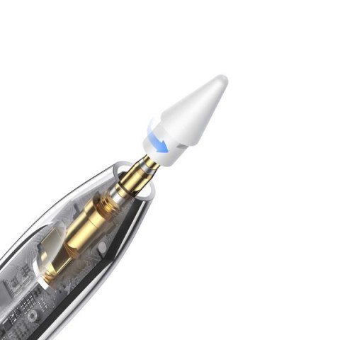 Rysik z aktywną końcówką Baseus Smooth Writing 2 Overseas Edition do iPad z wymienną końcówką - biały