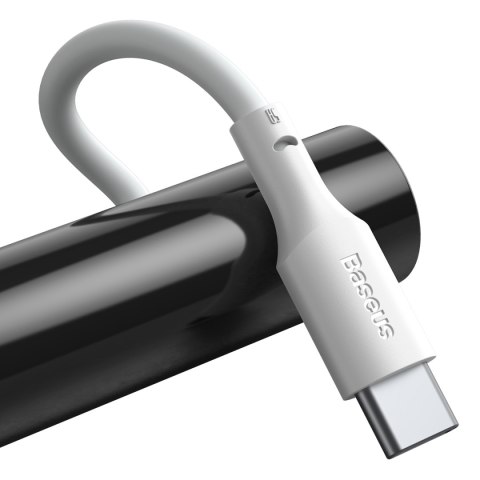 Baseus kabel Simple Wisdom USB - USB-C 1,5 m 5A biały 2 szt Baseus kabel Simple Wisdom USB - USB-C 1,5 m 5A biały 2 szt