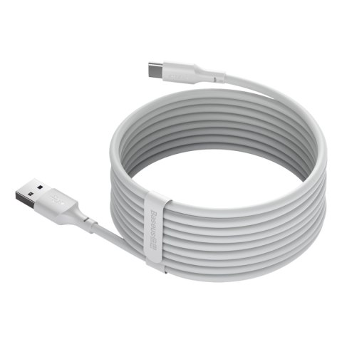 Baseus kabel Simple Wisdom USB - USB-C 1,5 m 5A biały 2 szt Baseus kabel Simple Wisdom USB - USB-C 1,5 m 5A biały 2 szt