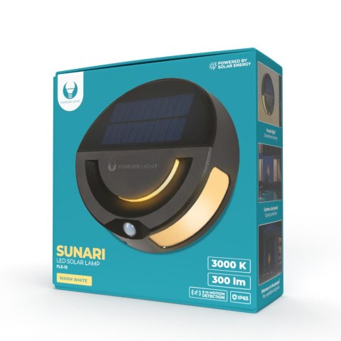 Forever Light Lampa solarna LED SUNARI FLS-13 32*SMD PIR 6W 300lm 3000K 1200mAh Li-ion Forever Light Lampa solarna LED SUNARI FLS-13 32*SMD PIR 6W 300lm 3000K 1200mAh Li-ion