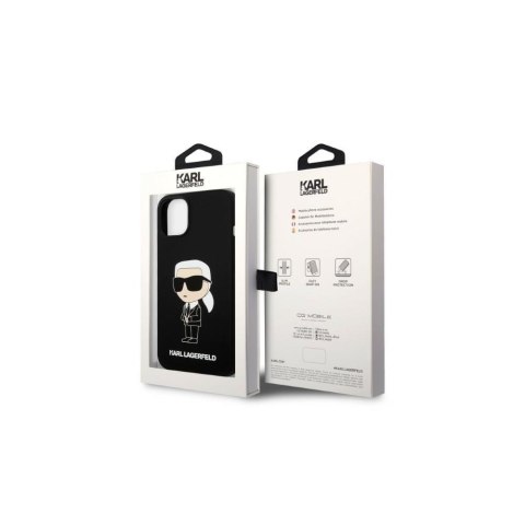 Karl Lagerfeld nakładka do iPhone 14 6,1" KLHMP14SSNIKBCK czarna hard case Magsafe Silicone NFT Ikonik Karl Lagerfeld nakładka do iPhone 14 6,1" KLHMP14SSNIKBCK czarna hard case Magsafe Silicone NFT Ikonik