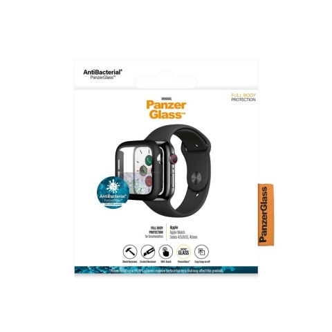 PanzerGlass Full Body szkło hartowane + etui do Apple Watch 4 / 5 / 6 / SE (40mm) czarna ramka TTT PanzerGlass Full Body szkło hartowane + etui do Apple Watch 4 / 5 / 6 / SE (40mm) czarna ramka TTT