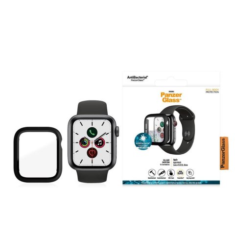 PanzerGlass Full Body szkło hartowane + etui do Apple Watch 4 / 5 / 6 / SE (40mm) czarna ramka TTT PanzerGlass Full Body szkło hartowane + etui do Apple Watch 4 / 5 / 6 / SE (40mm) czarna ramka TTT