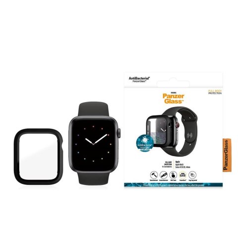 PanzerGlass Full Body szkło hartowane + etui do Apple Watch 4 / 5 / 6 / SE (44mm) czarna ramka TTT PanzerGlass Full Body szkło hartowane + etui do Apple Watch 4 / 5 / 6 / SE (44mm) czarna ramka TTT