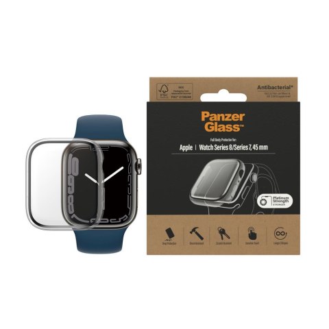 PanzerGlass Full Body szkło hartowane + etui do Apple Watch 7 / 8 (45mm) clear TTT PanzerGlass Full Body szkło hartowane + etui do Apple Watch 7 / 8 (45mm) clear TTT